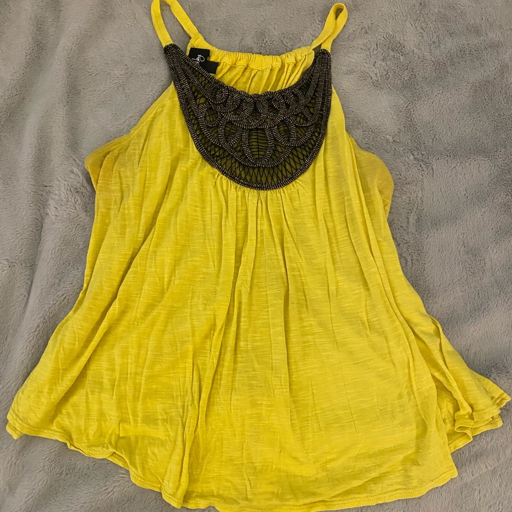 Yellow Flowy Tank